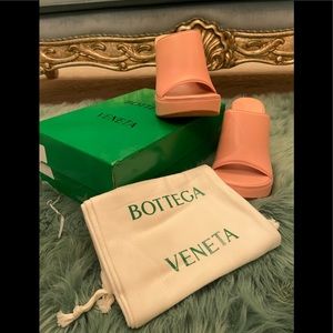 Bottega Veneta leather wedge sandal